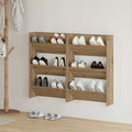 Schuhschrank 2 pcs Artisan-Eiche 60 x 18 x 90 cm Holzwerkstoff