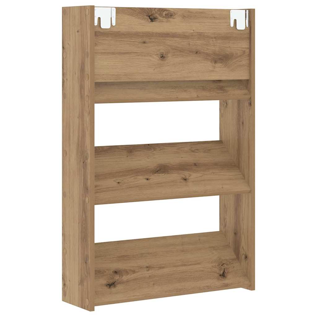 Schuhschrank 2 pcs Artisan-Eiche 60 x 18 x 90 cm Holzwerkstoff