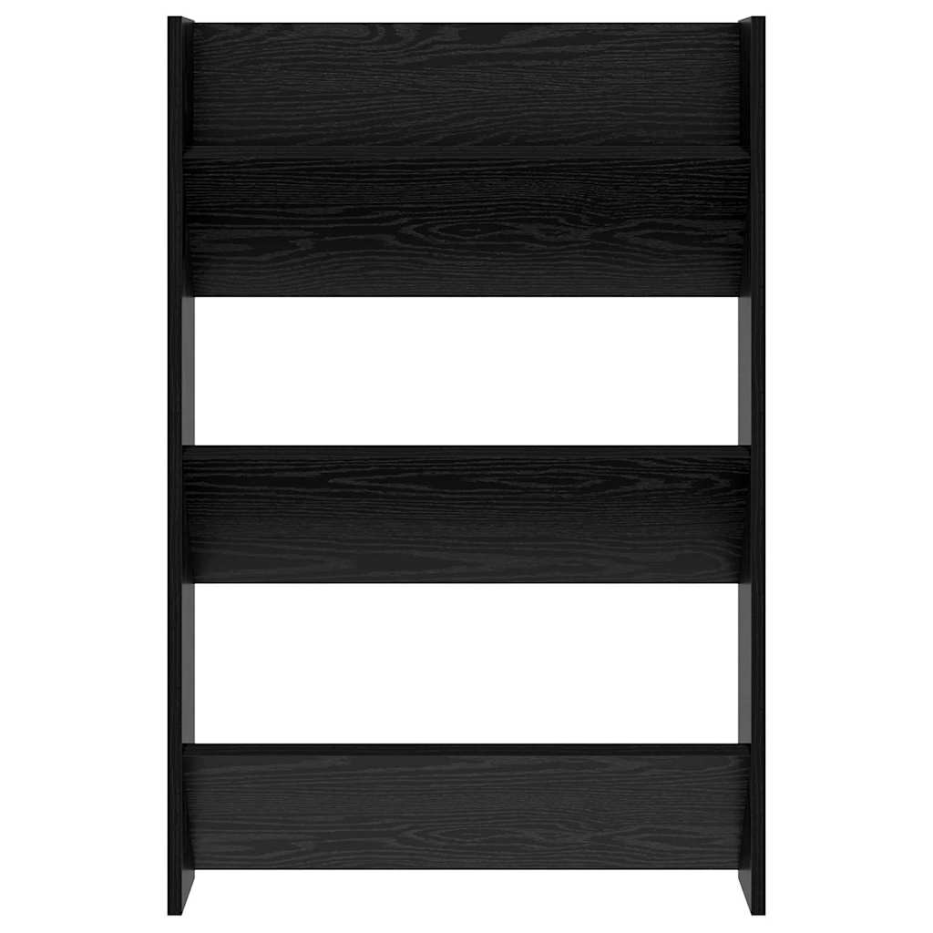 Schuhschrank 2 pcs Schwarz Eichen-Optik 60 x 18 x 90 cm