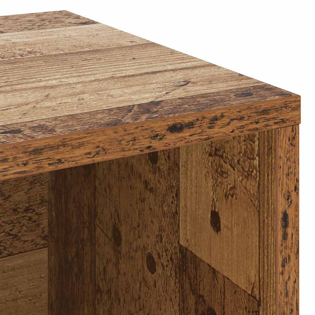 Schuhbank mit Regal Altholz 103 x 30 x 54,5 cm Holzwerkstoff