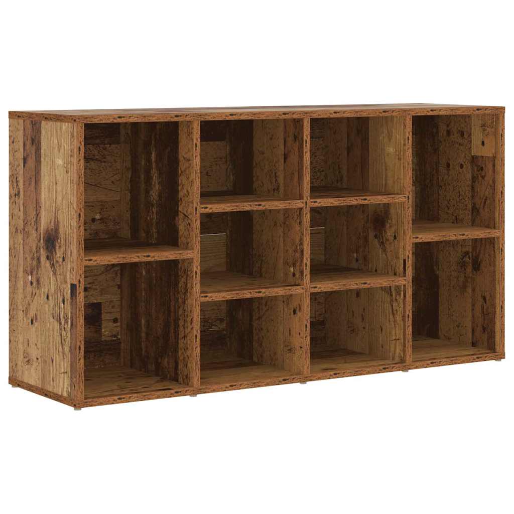 Schuhbank mit Regal Altholz 103 x 30 x 54,5 cm Holzwerkstoff