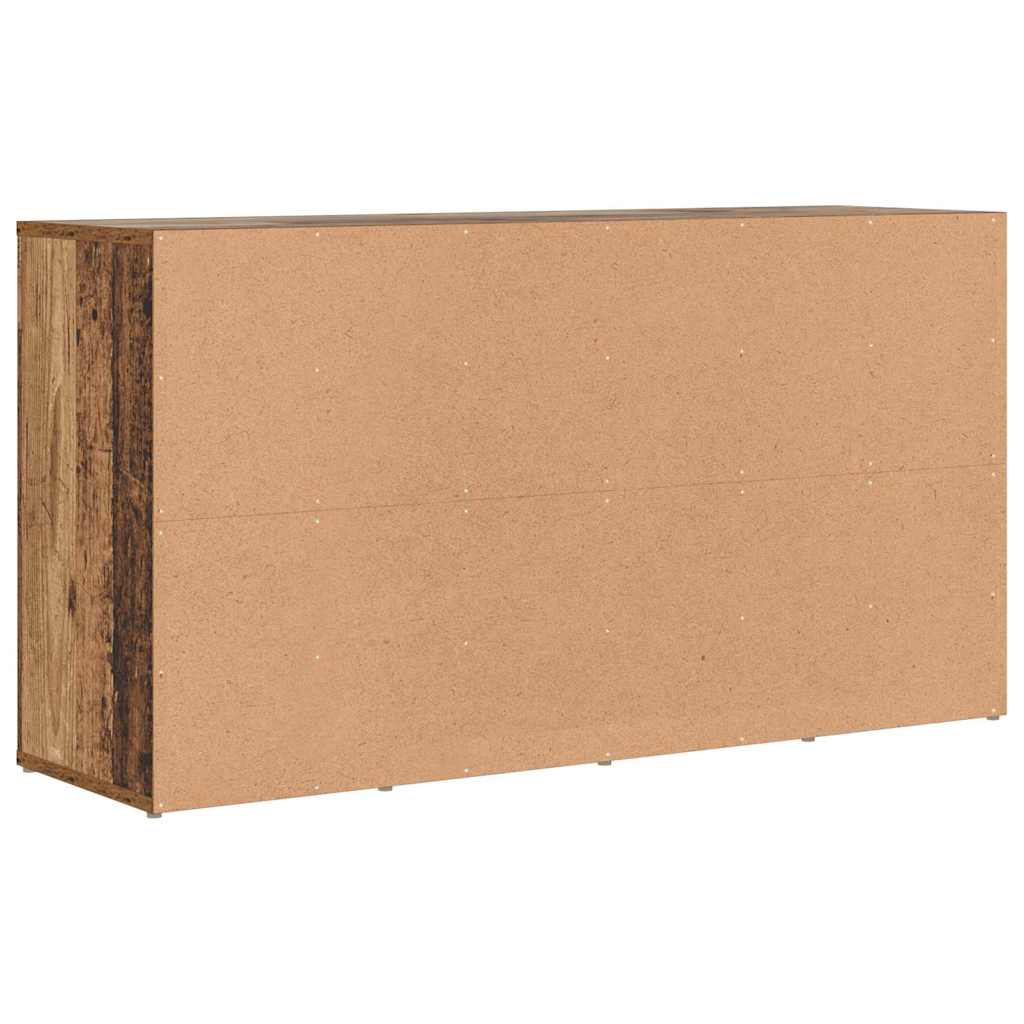 Schuhbank mit Regal Altholz 103 x 30 x 54,5 cm Holzwerkstoff