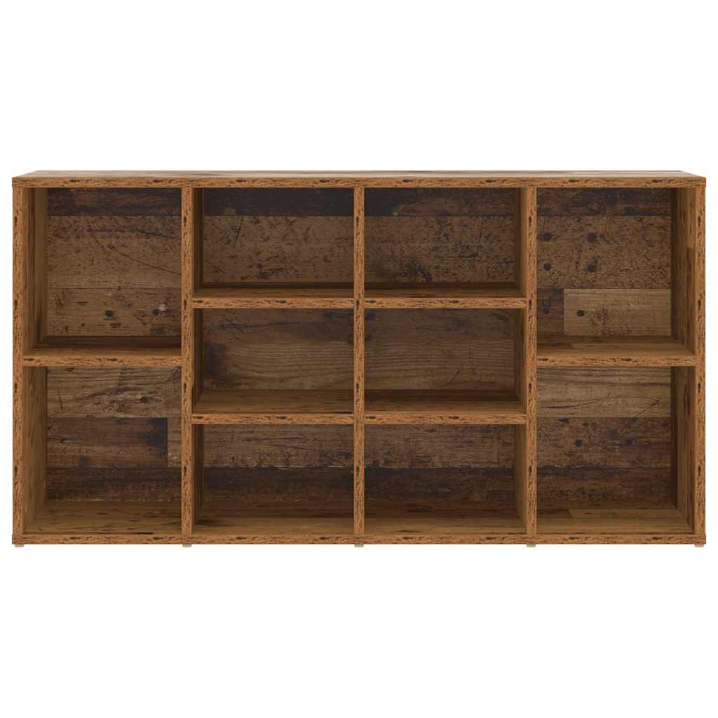 Schuhbank mit Regal Altholz 103 x 30 x 54,5 cm Holzwerkstoff