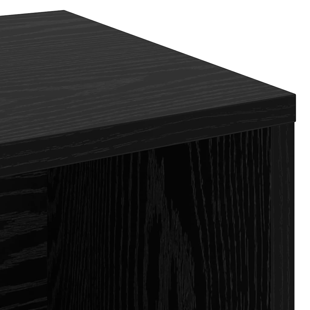 Schuhbank Schwarz Eichen-Optik 103 x 30 x 54,5 cm Holzwerkstoff