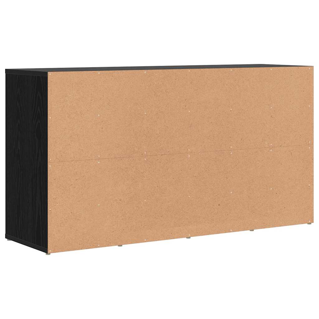 Schuhbank Schwarz Eichen-Optik 103 x 30 x 54,5 cm Holzwerkstoff