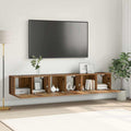 TV-Schrankset 3 pcs Braun 60 x 30 x 30 cm Holzwerkstoff