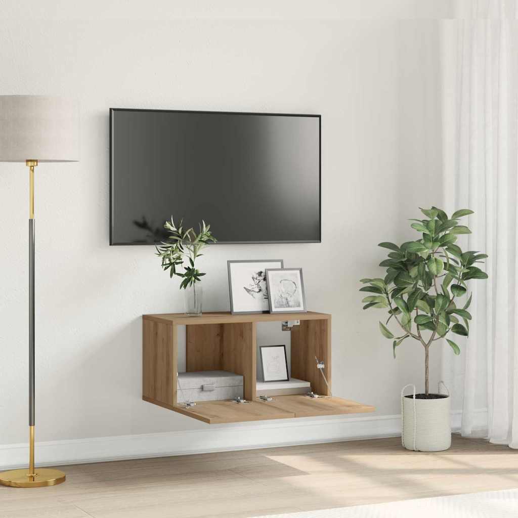 TV-Schrankset Wandmontiert Braun 60 x 30 x 30 cm Holzwerkstoff