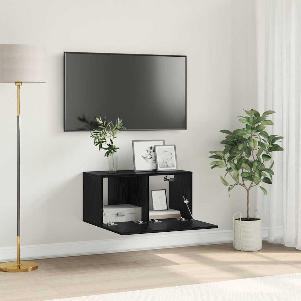 TV-Schrankset Schwarz 60 x 30 x 30 cm Holzwerkstoff