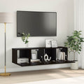TV-Schrankset 2 pcs Schwarz 60 x 30 x 30 cm Holzwerkstoff