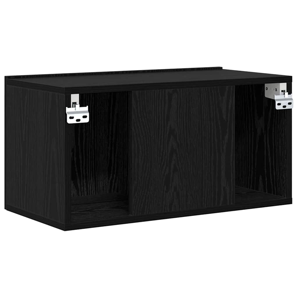 TV-Schrankset 2 pcs Schwarz 60 x 30 x 30 cm Holzwerkstoff