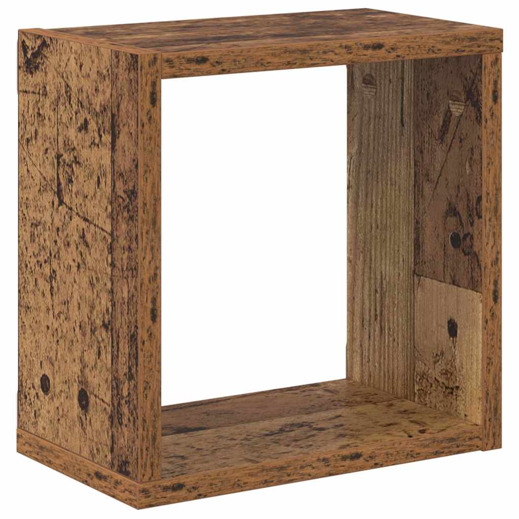 Wandregale mit Regal Wandmontiert Altholz Holzwerkstoff