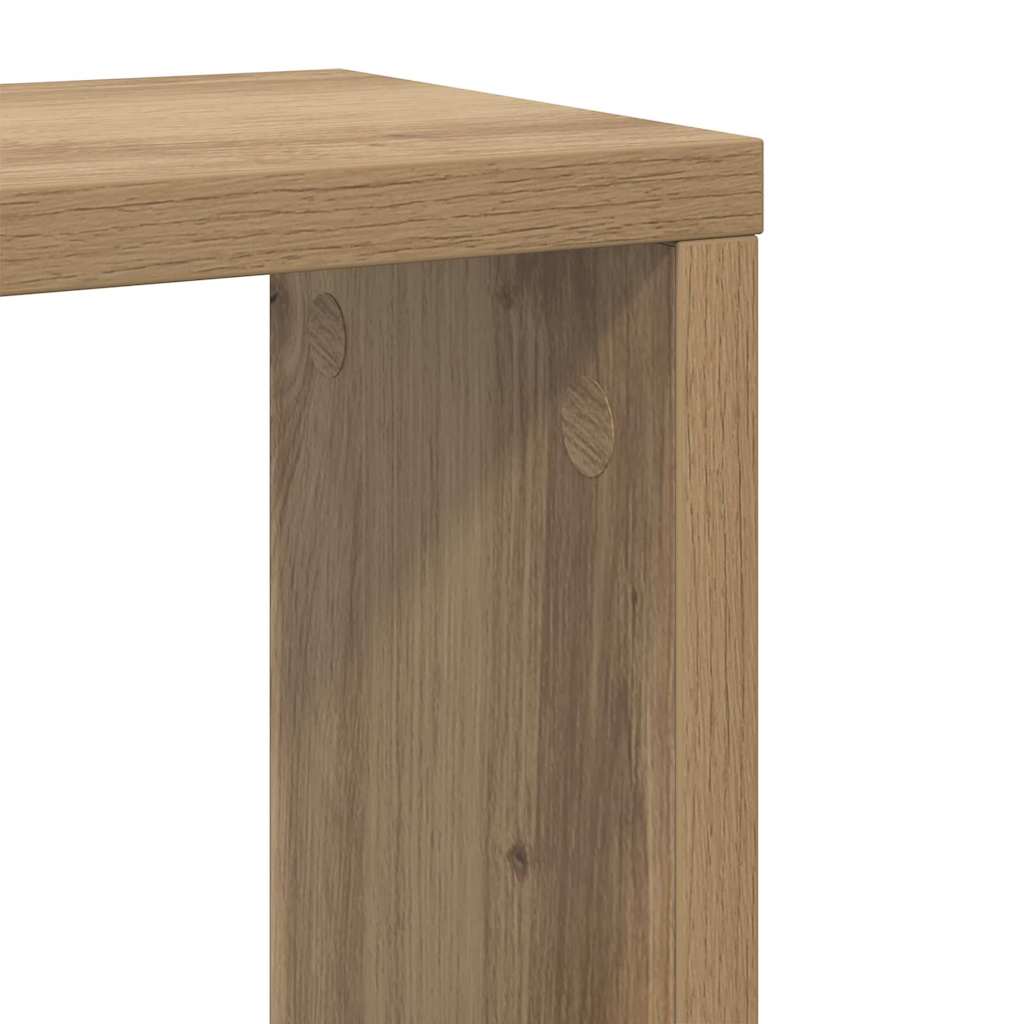 Wandregale mit Regal 2 pcs Artisan-Eiche Holzwerkstoff