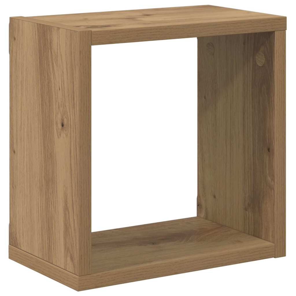 Wandregale mit Regal 2 pcs Artisan-Eiche Holzwerkstoff