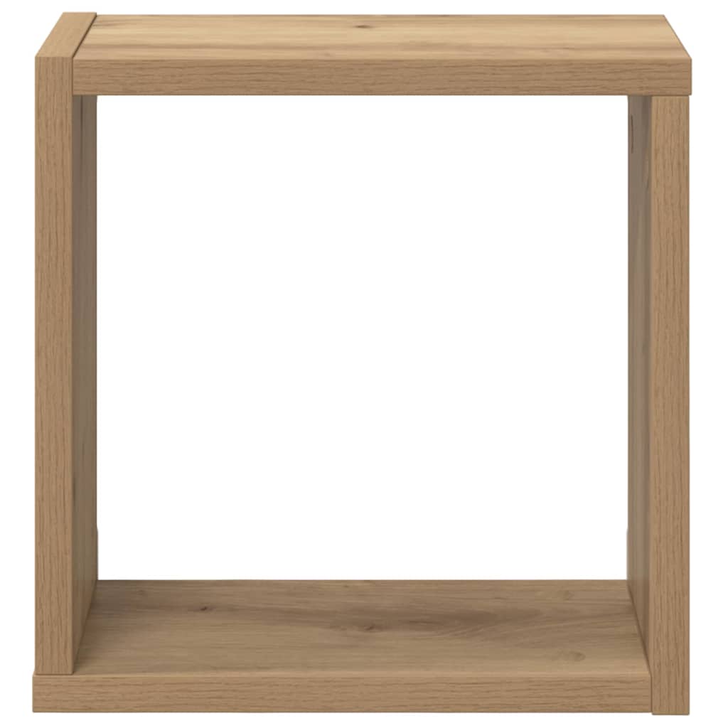 Wandregale mit Regal 2 pcs Artisan-Eiche Holzwerkstoff