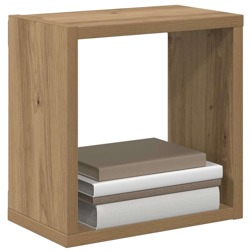 Wandregale mit Regal 2 pcs Artisan-Eiche Holzwerkstoff