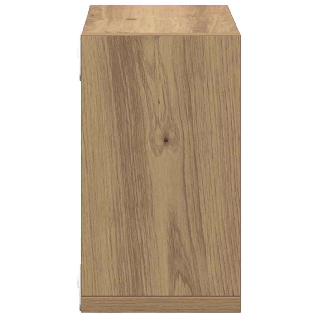 Wandregale mit Regal 2 pcs Artisan-Eiche Holzwerkstoff