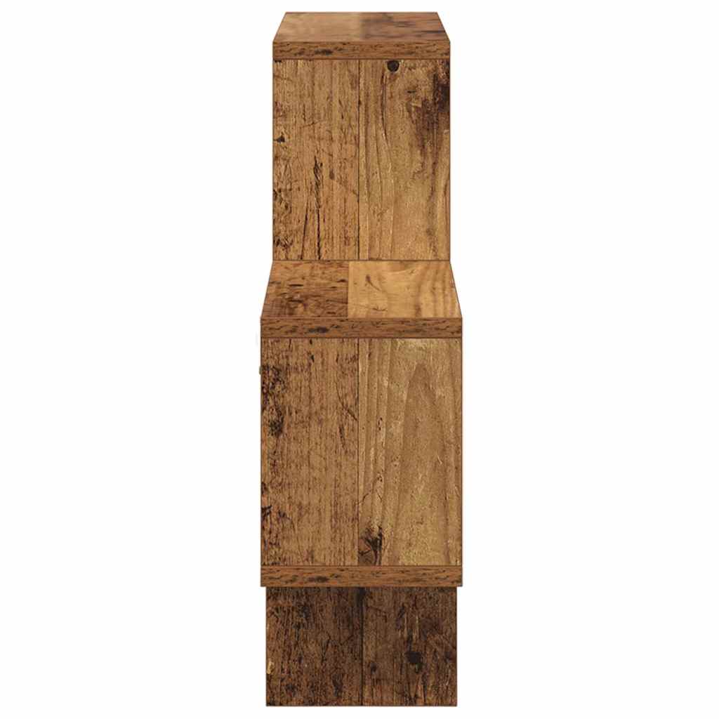 Wandregal mit Regal Altholz 82 x 15 x 51 cm Holzwerkstoff