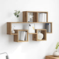 Wandregal mit Regal Artisan-Eiche 82 x 15 x 51 cm Holzwerkstoff