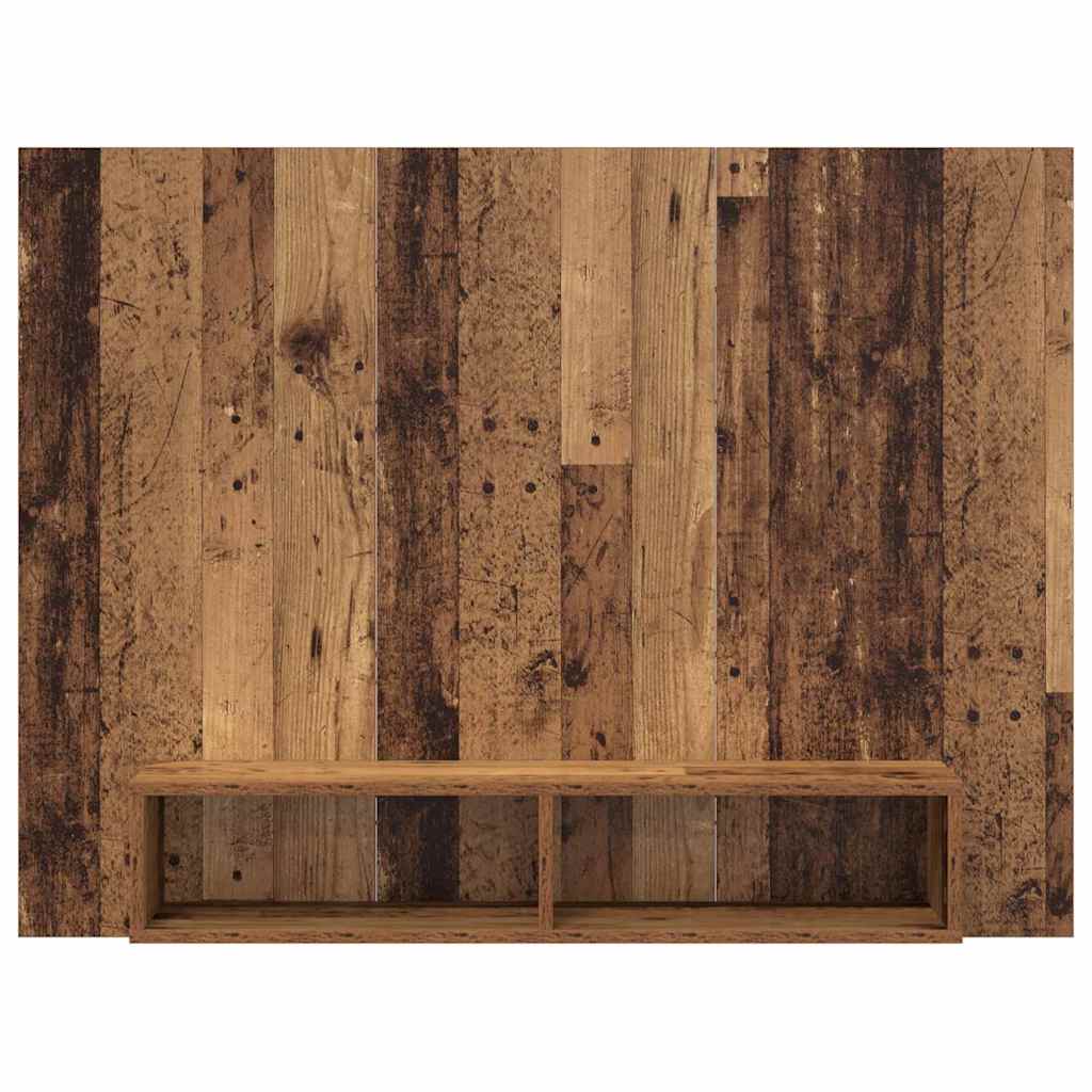 TV-Schrankset Altholz 120 x 23,5 x 90 cm Holzwerkstoff