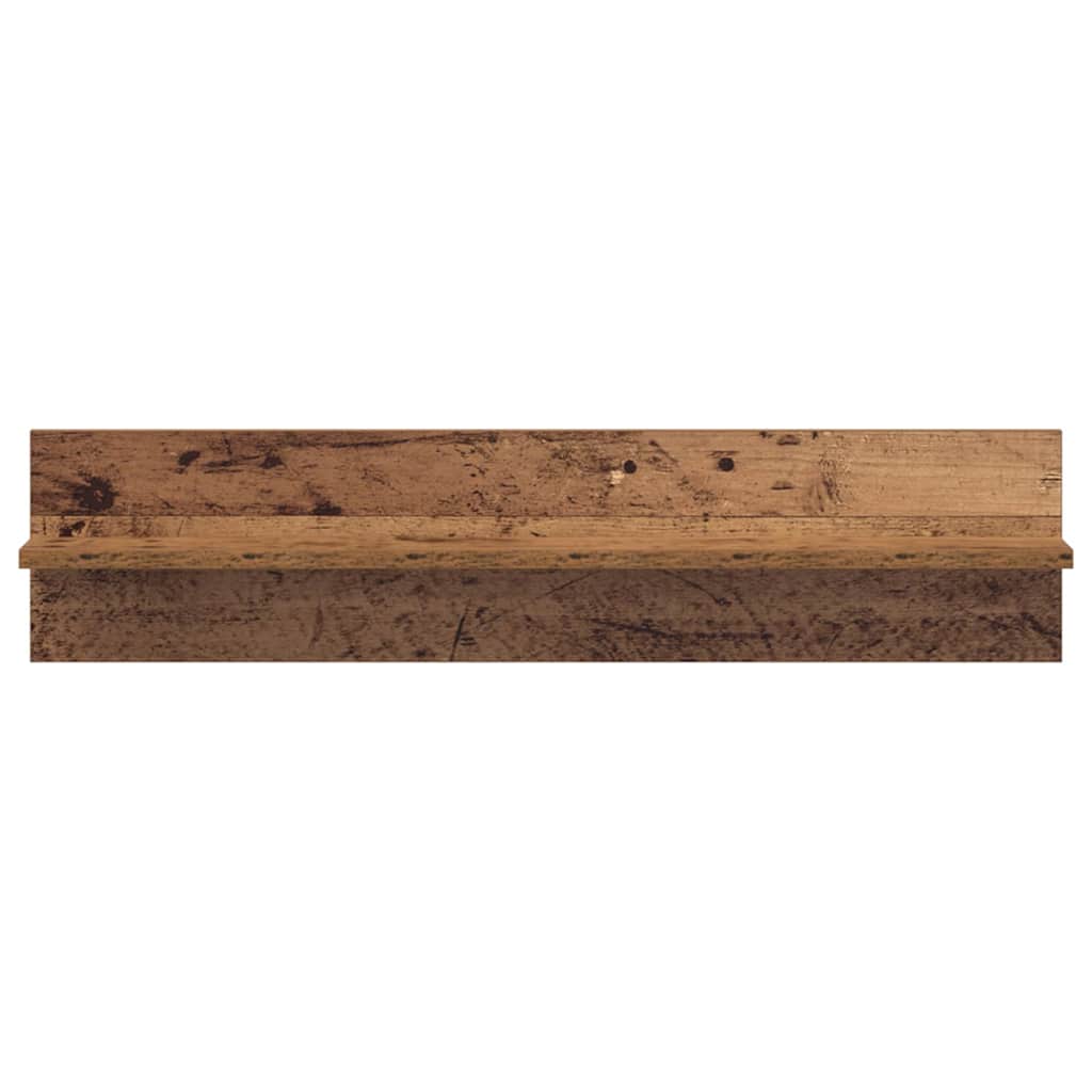 Wandregal 2 pcs Altholz 80 x 11,5 x 18 cm Holzwerkstoff
