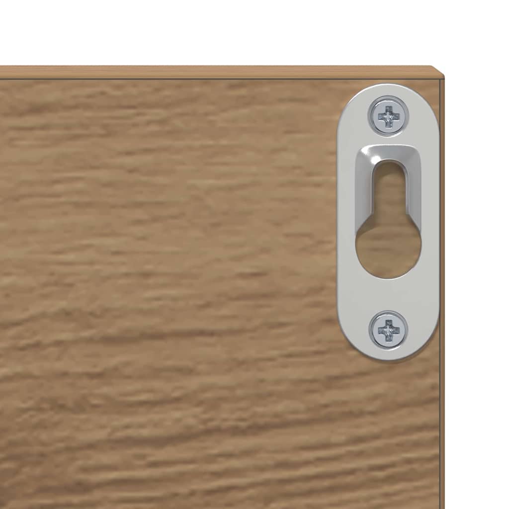 Wandregal 2 pcs Artisan-Eiche 80 x 11,5 x 18 cm Holzwerkstoff