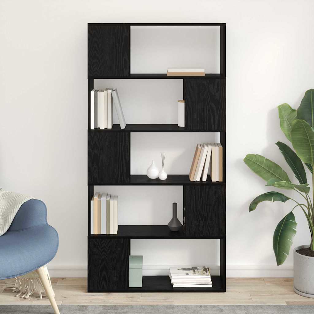 TV-Schrankset Schwarz 80 x 24 x 156 cm Holzwerkstoff