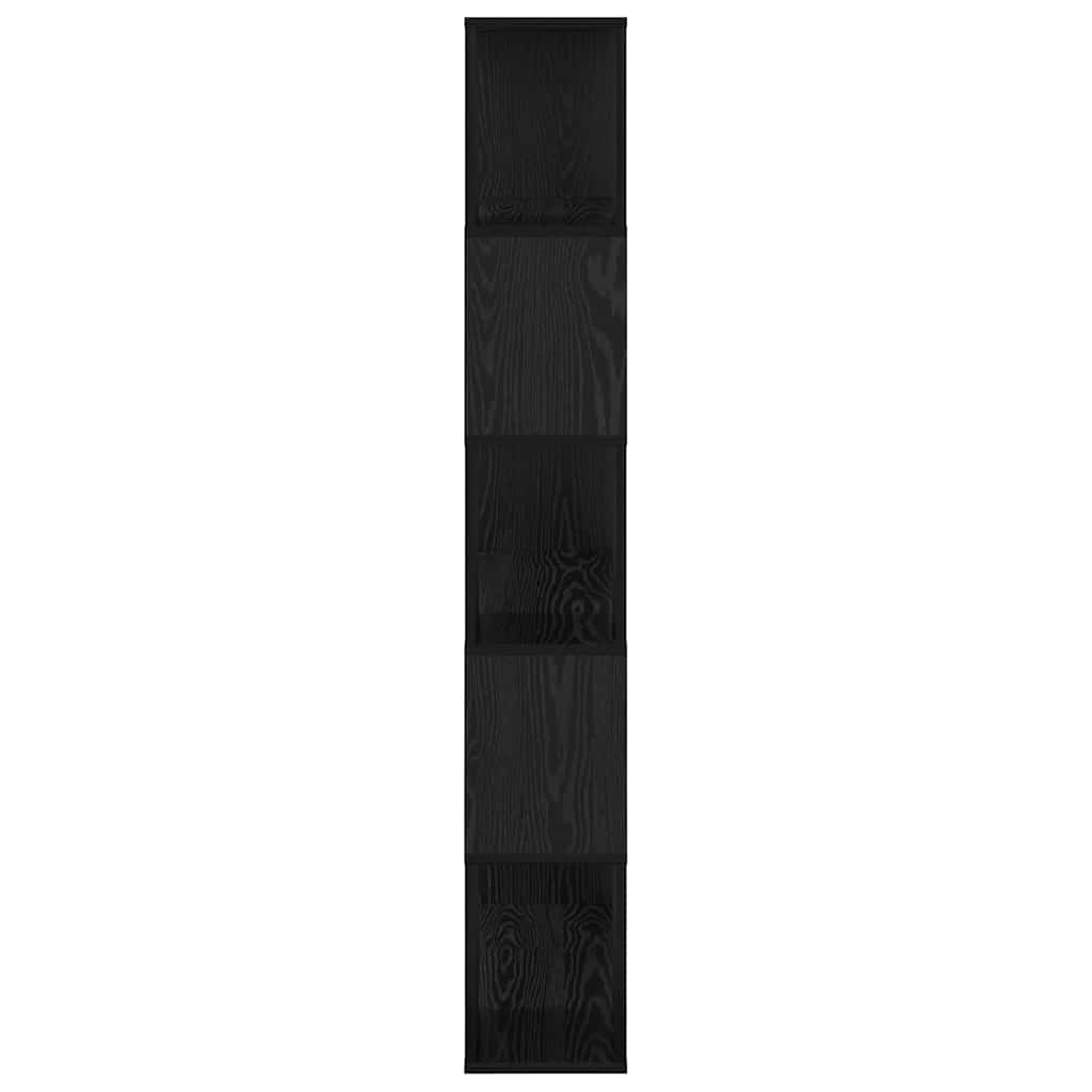 TV-Schrankset Schwarz 80 x 24 x 156 cm Holzwerkstoff