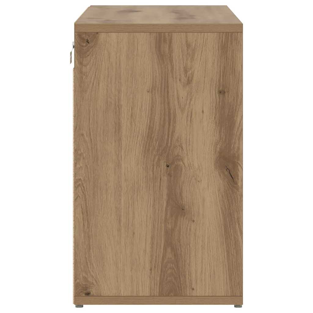 Schuhschrank Artisan-Eiche 77,5 x 30 x 51 cm Holzwerkstoff