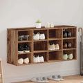 Schuhschrank mit Regal Altholz 103 x 30 x 51 cm Holzwerkstoff