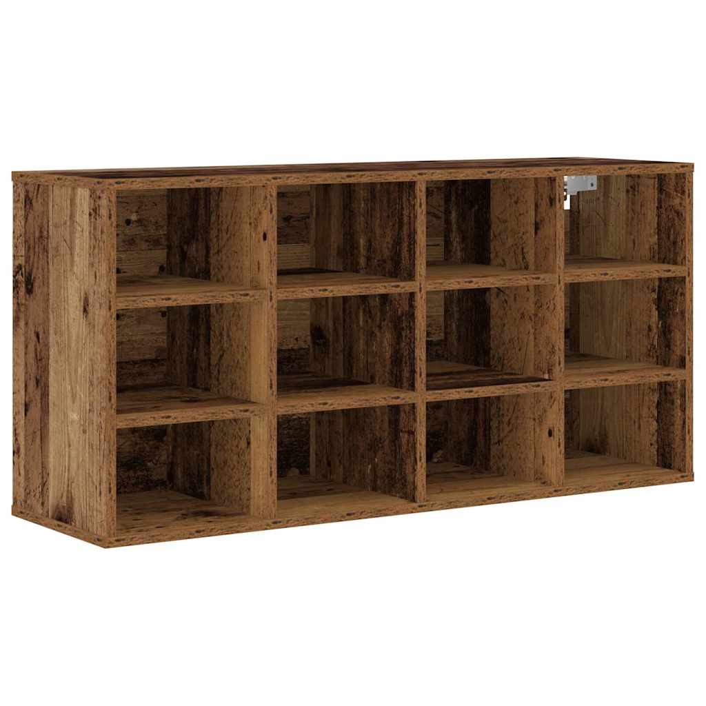 Schuhschrank mit Regal Altholz 103 x 30 x 51 cm Holzwerkstoff