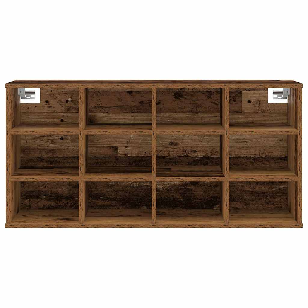 Schuhschrank mit Regal Altholz 103 x 30 x 51 cm Holzwerkstoff