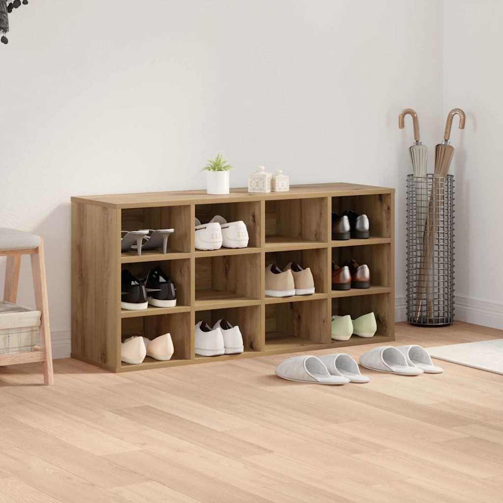 Schuhschrank Artisan-Eiche 103 x 30 x 51 cm Holzwerkstoff