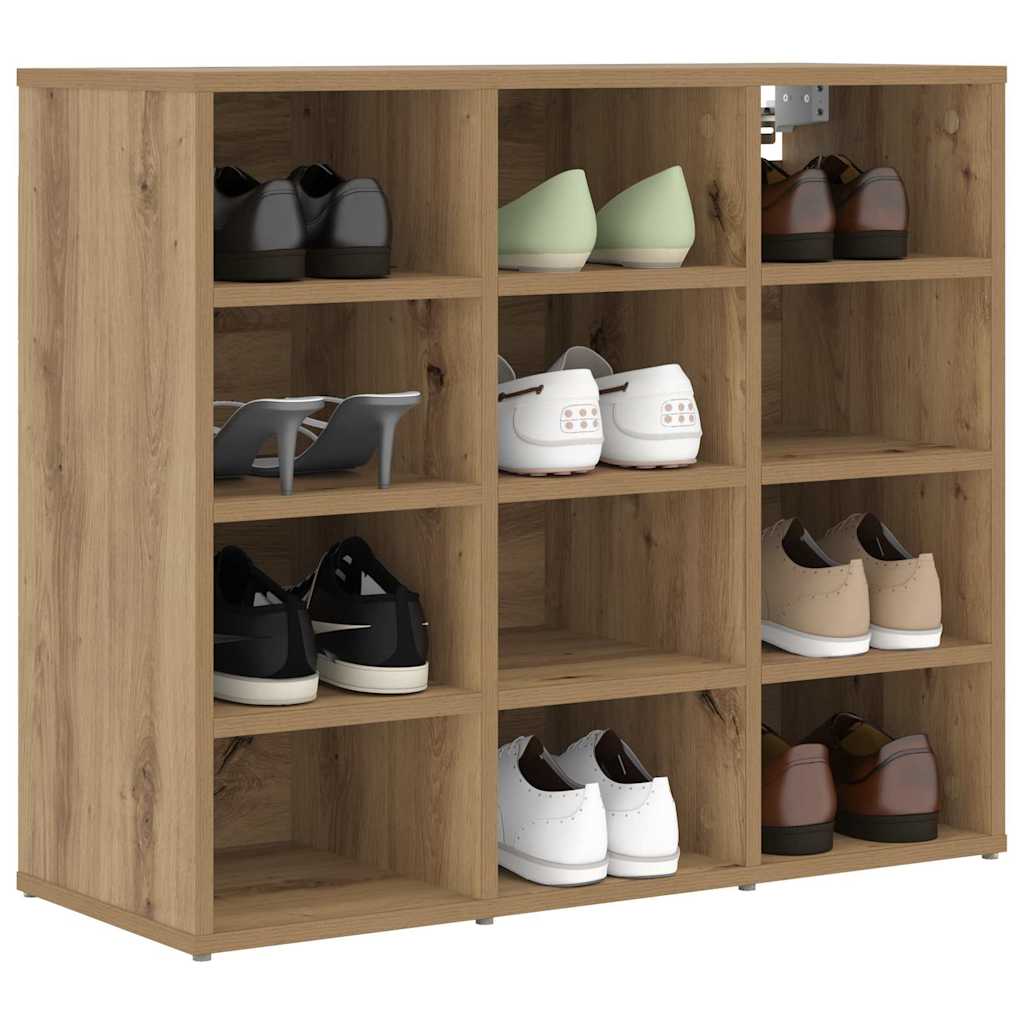 Schuhschrank Artisan-Eiche 77,5 x 30 x 67 cm Holzwerkstoff