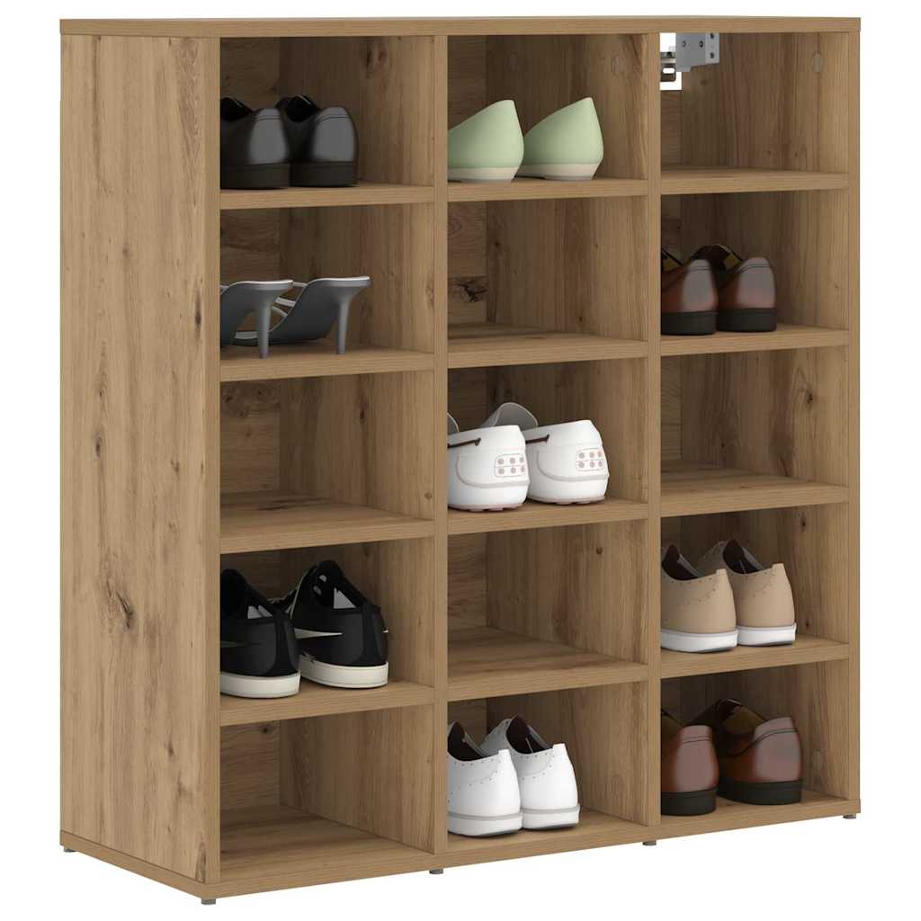 Schuhschrank Artisan-Eiche 77,5 x 30 x 83,5 cm Holzwerkstoff