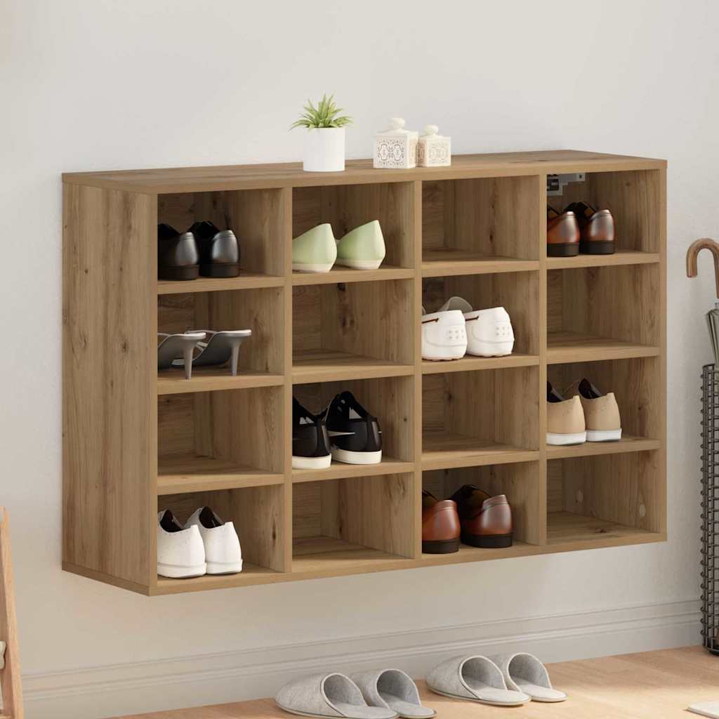 Schuhschrank Artisan-Eiche 103 x 30 x 67 cm Holzwerkstoff