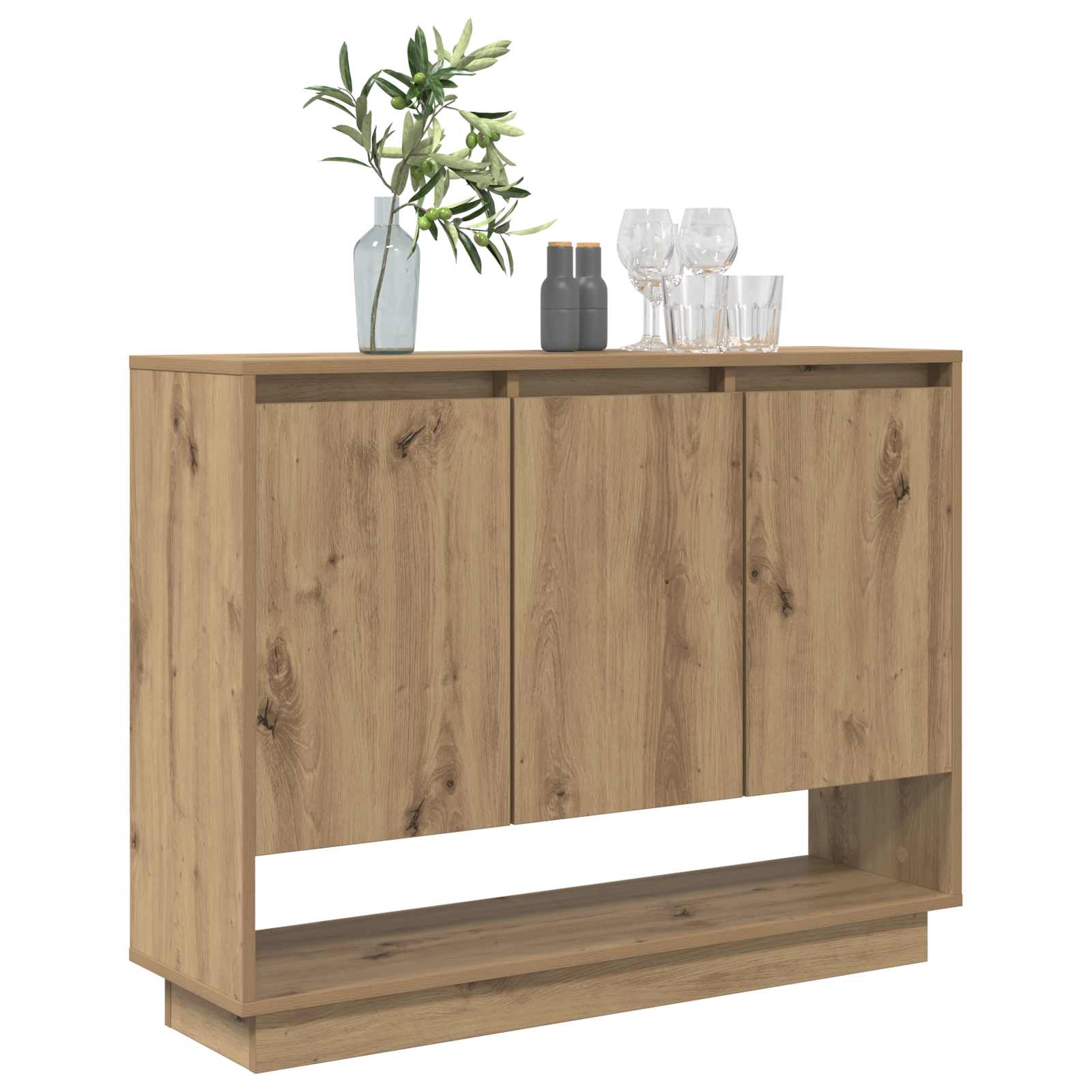 Sideboard Artisan-Eiche 97 x 29 x 75 cm Holzwerkstoff