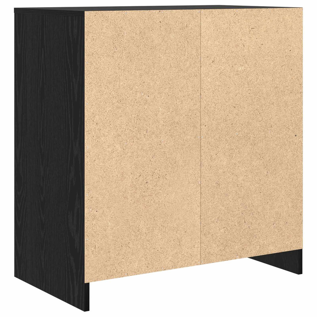 Sideboard Schwarz Eichen-Optik 70 x 41 x 75 cm Holzwerkstoff
