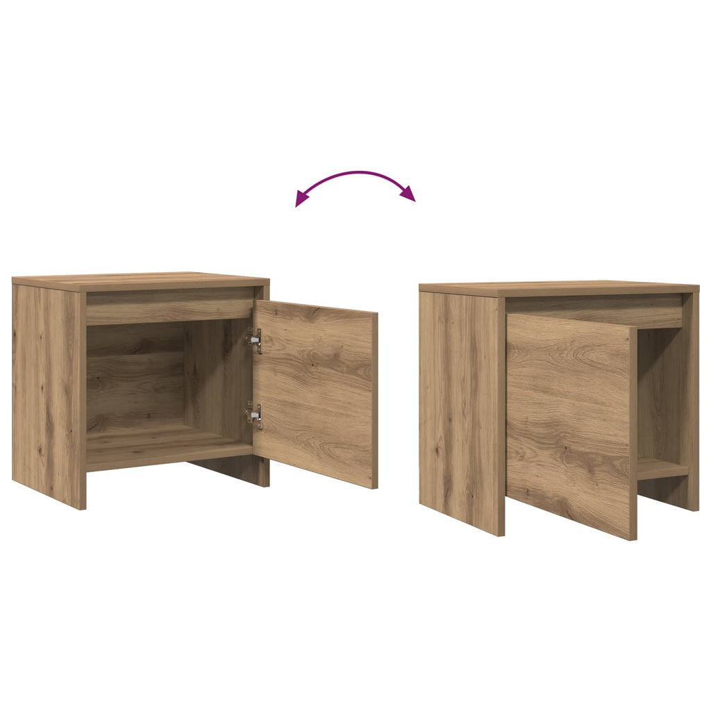 Nachttisch Artisan-Eiche 45 x 34 x 44,5 cm Holzwerkstoff
