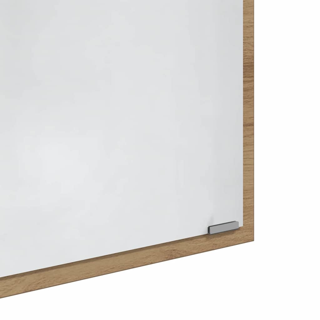 LED-Badezimmerspiegel Artisan-Eiche 40 x 37 x 8.5 cm