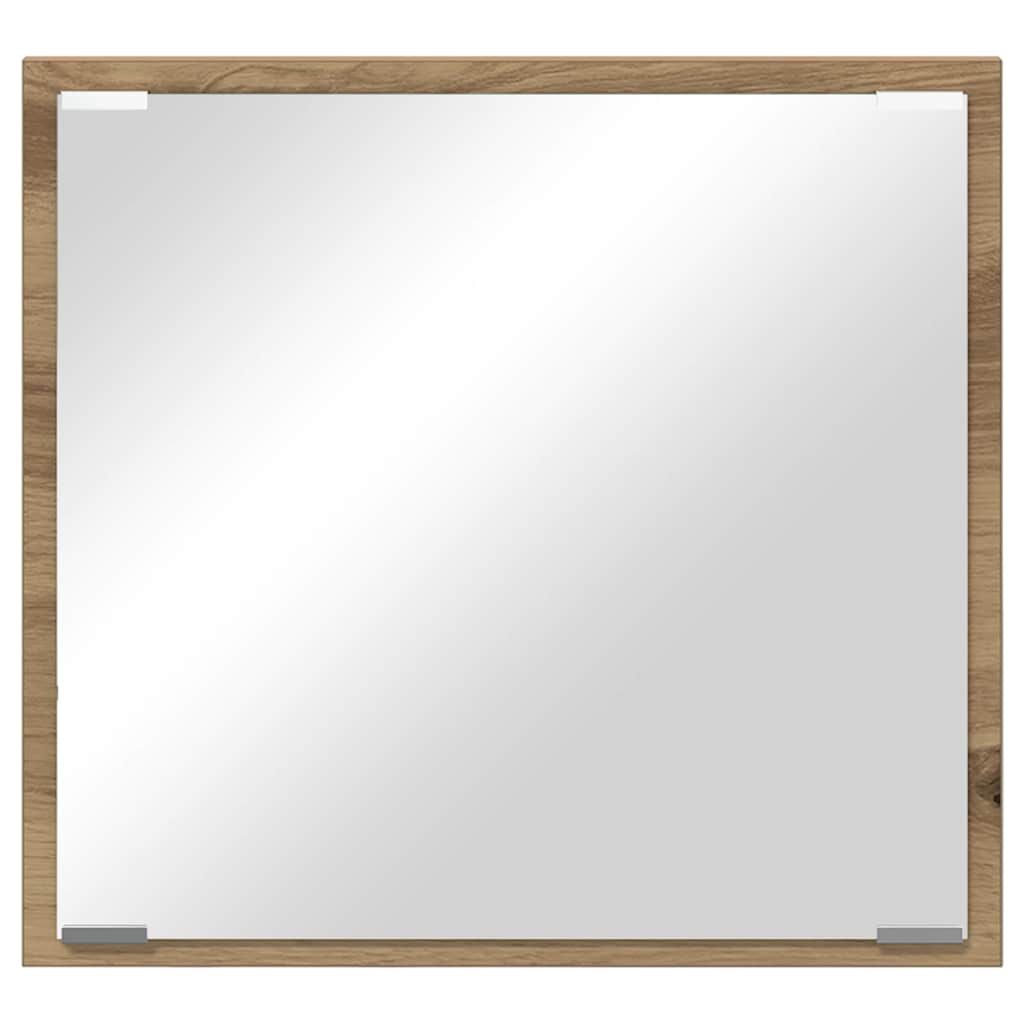 LED-Badezimmerspiegel Artisan-Eiche 40 x 37 x 8.5 cm