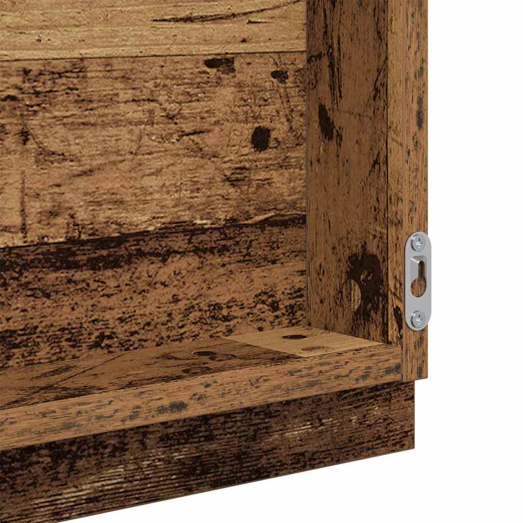 Spiegel Wandmontiert Altholz 90 x 8,5 x 37 cm Holzwerkstoff