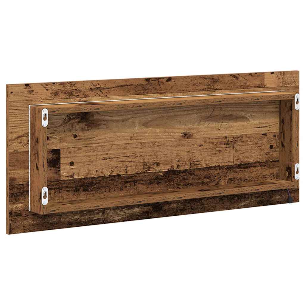 Spiegel Wandmontiert Altholz 90 x 8,5 x 37 cm Holzwerkstoff