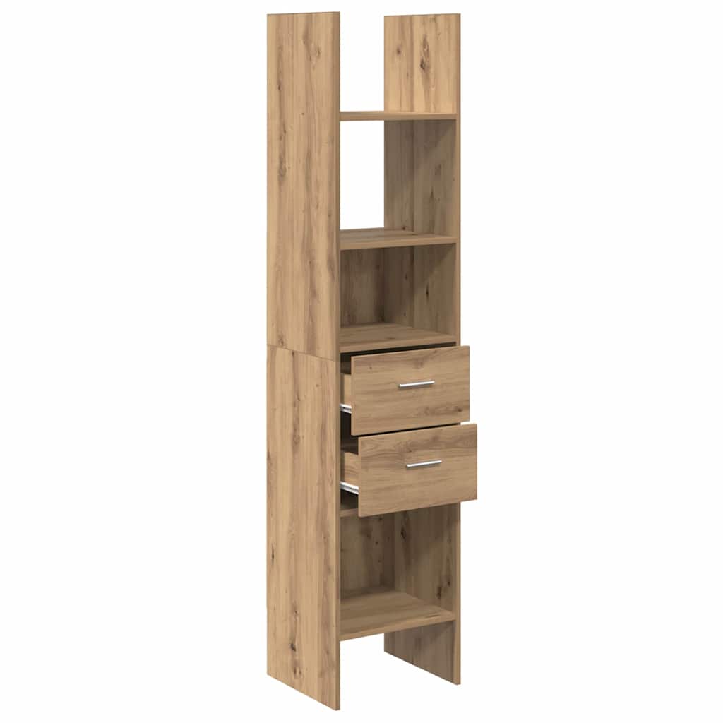 Bücherregal Artisan-Eiche 40 x 35 x 180 cm Holzwerkstoff