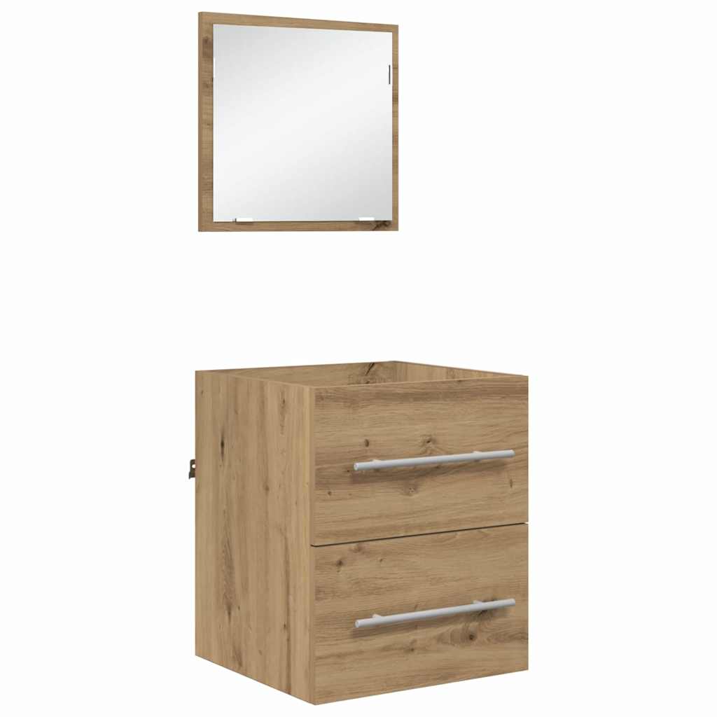Badezimmermöbel-Set mit Schubladen Braun 41 x 38,5 x 48 cm