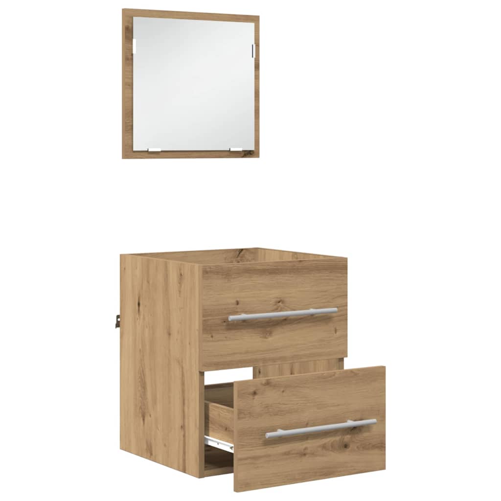 Badezimmermöbel-Set mit Schubladen Braun 41 x 38,5 x 48 cm