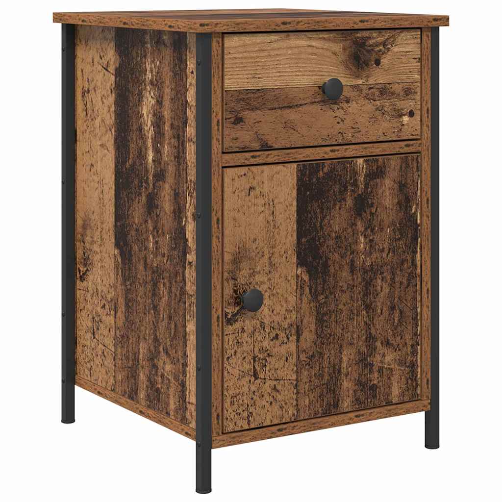 Nachttisch mit Schubladen Altholz 40 x 42 x 60 cm Holzwerkstoff