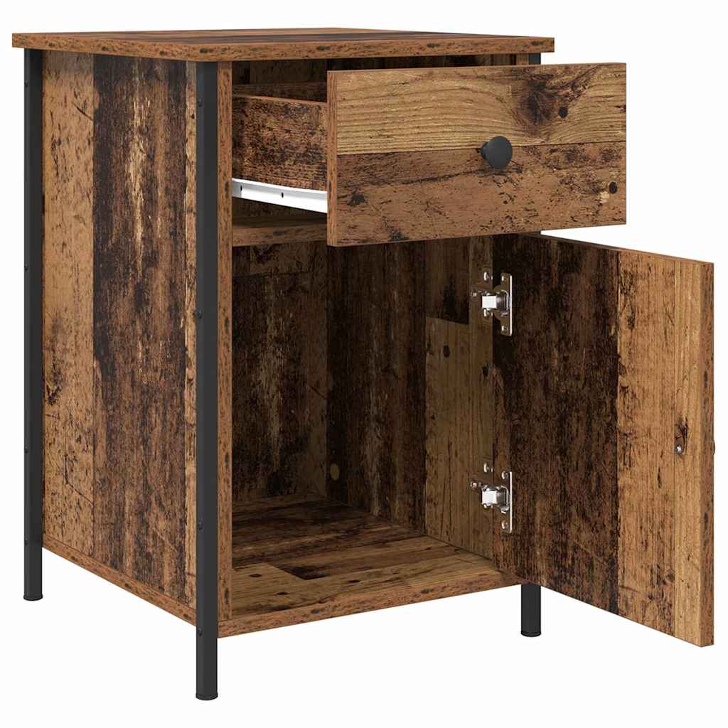 Nachttisch mit Schubladen Altholz 40 x 42 x 60 cm Holzwerkstoff