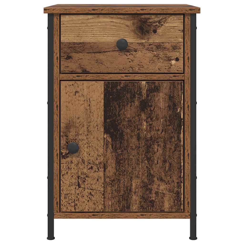 Nachttisch mit Schubladen Altholz 40 x 42 x 60 cm Holzwerkstoff