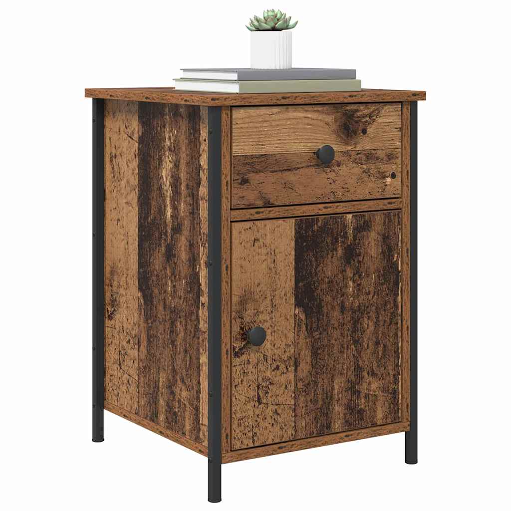 Nachttisch mit Schubladen Altholz 40 x 42 x 60 cm Holzwerkstoff