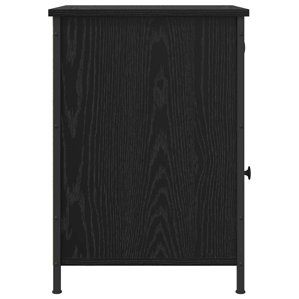 Nachttisch 2 pcs Schwarz Eichen-Optik 40 x 42 x 60 cm
